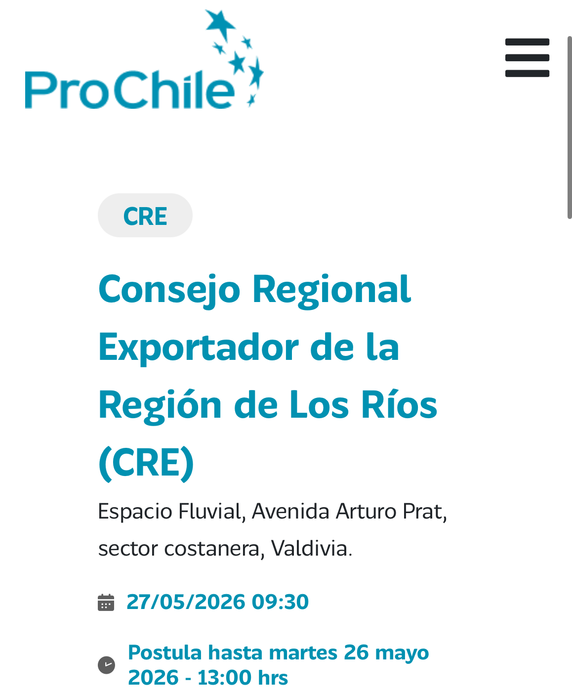 27/05 Taller práctico de Sostenibilidad “Cómo comunicar prácticas y atributos sostenibles de manera transparente”. ProChile Valdivia